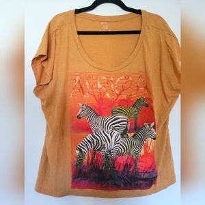 Forever 21+ Africa Tee/Crop Top